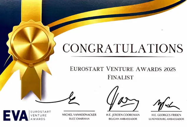Eurostar Venture Award 2025 Finalist Certificate 1